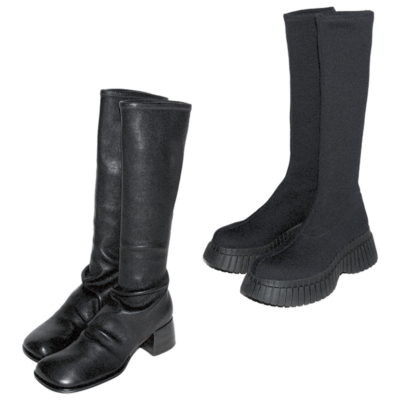 【ニーハイ、厚底etc.】キレイめ派の「黒ロングブーツ」3選！スタイルアップ効果も◎