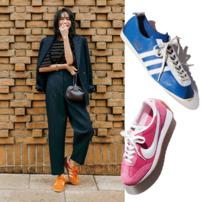 変えるのは足元だけ！冬服のマンネリに「カラースニーカー」がハマる理由