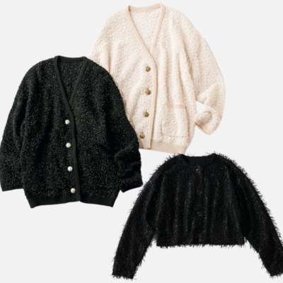 デザイン「ニットカーデ」4選！冬後半に買い足したいものだけ