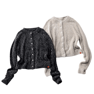 ラメなのにギラつかない。上品華やかな「ラメニットカーディガン」