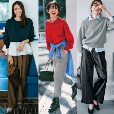 年末年始の【帰省コーデ7選】キレイめ＆楽ちん！スウェットオシャレがちょうどいい