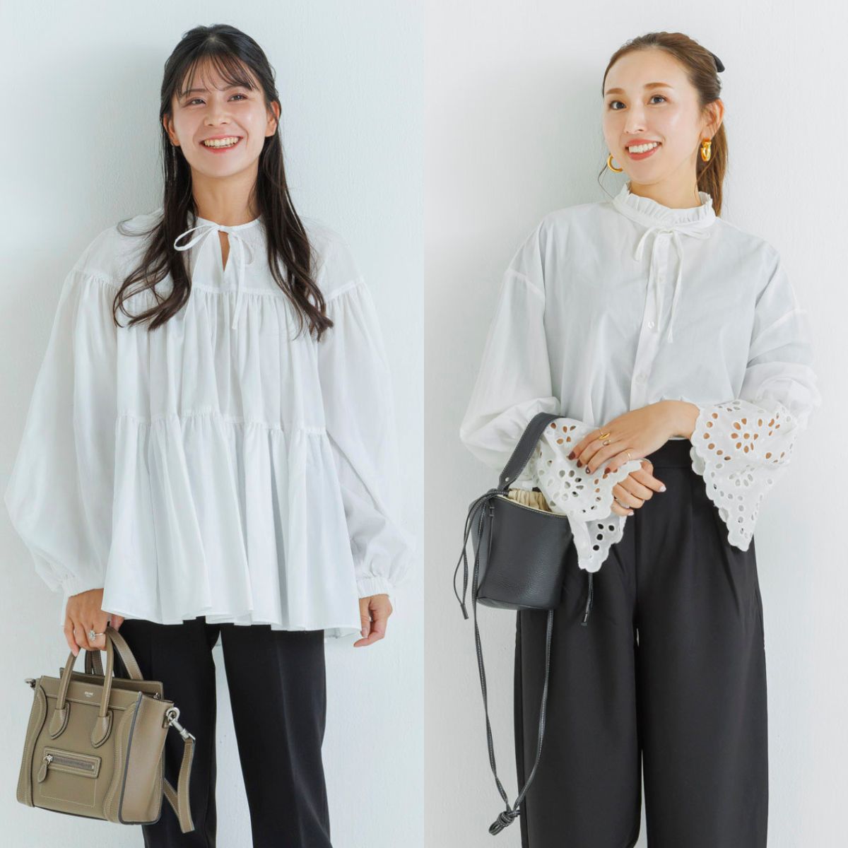 1枚でもレイヤードでも！【甘ブラウス】が冬の救世主 | VERY