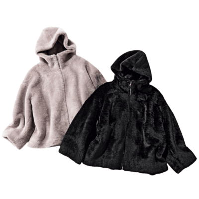 軽くて動きやすい「ファーコート」子どもと一緒でも着られる！