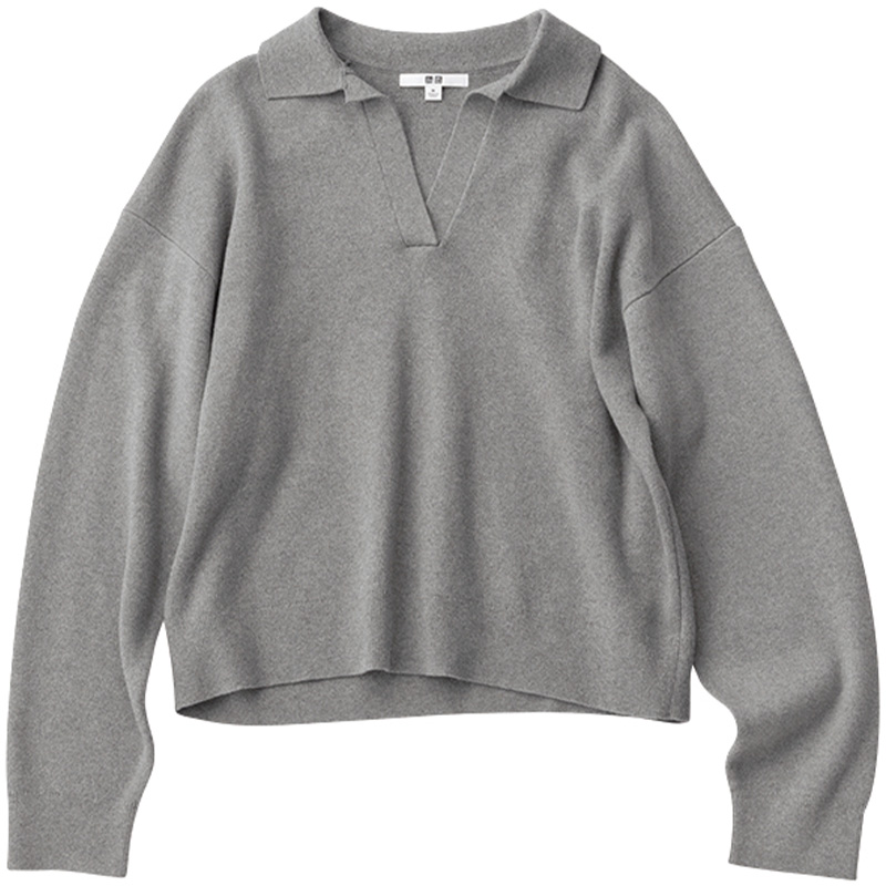 冬旅行におすすめのポロニット（ユニクロ）の置き画