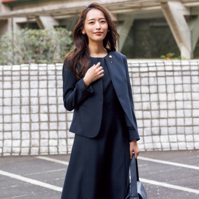 【卒入園、入学】にKASHIYAMAの「オーダースーツ」でネイビーママデビュー