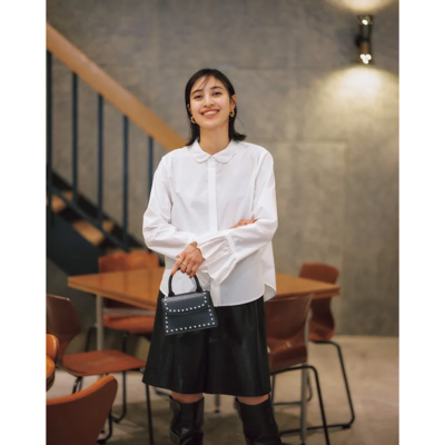 【発表会のママコーデ】大人可愛いブラウスが頼れる！上品な甘さをプラス