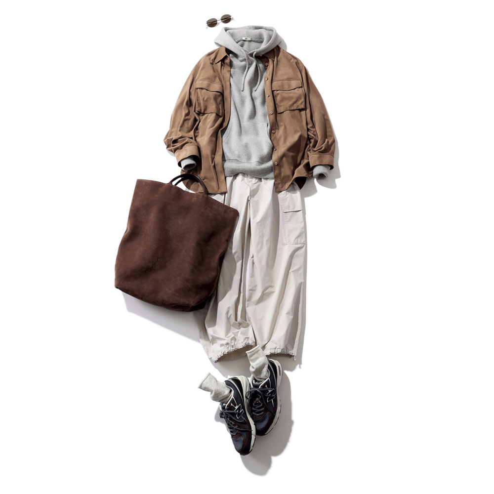 夫婦でシェアできるアイテムでパパコーデ