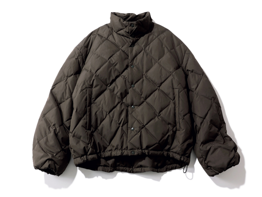 ソージュ kのダウンブルゾンはブラウンがオシャレ