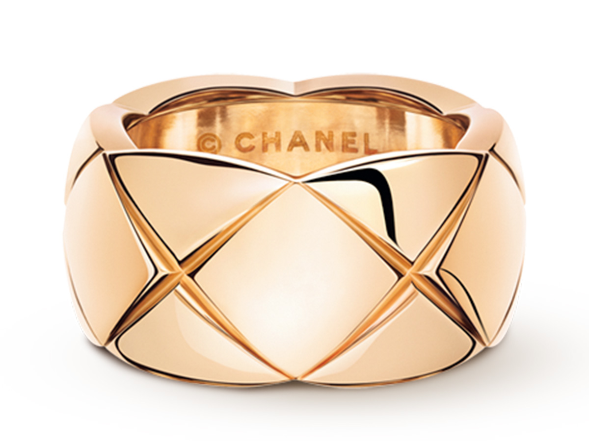 ベージュゴールドのココクラッシュリング