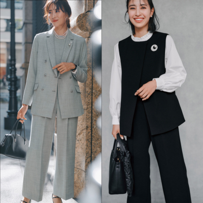 【卒園式・卒業式ママ】好印象！『セットアップ』の正解コーデ〈3選〉