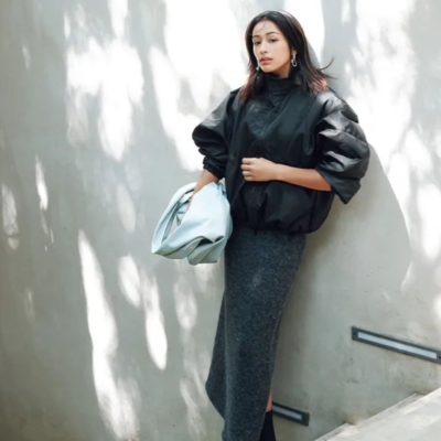 冬オシャレに【スカート×ブルゾン】でモード見え！アクティブママにおすすめ