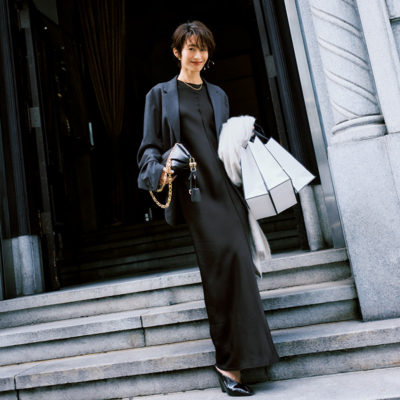 新年のお出かけは『ワンピ＆ジャンスカ』の重ね着で華やかムードに！