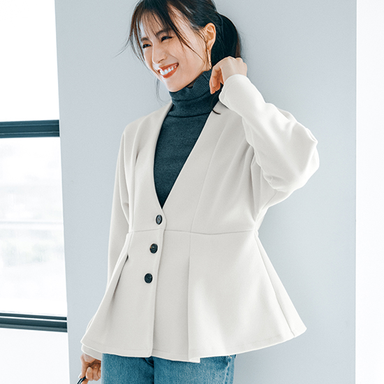 [ALEGRE]ウールライクジャケット