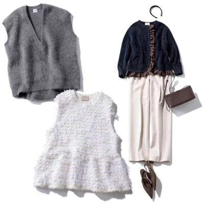 気張らず洒落る【今どきニット】6選！今買って春まで使えるベストetc.