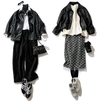 『足元はスニーカーなのに華やか！』オシャレ賢者の「モノトーンスタイル」に5つの秘訣あり