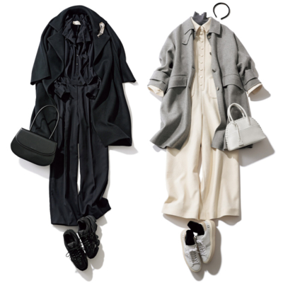 【通勤、送迎etc.】スニーカー軸の「好印象コーデ」4選！きちんと感が崩れないコツって？