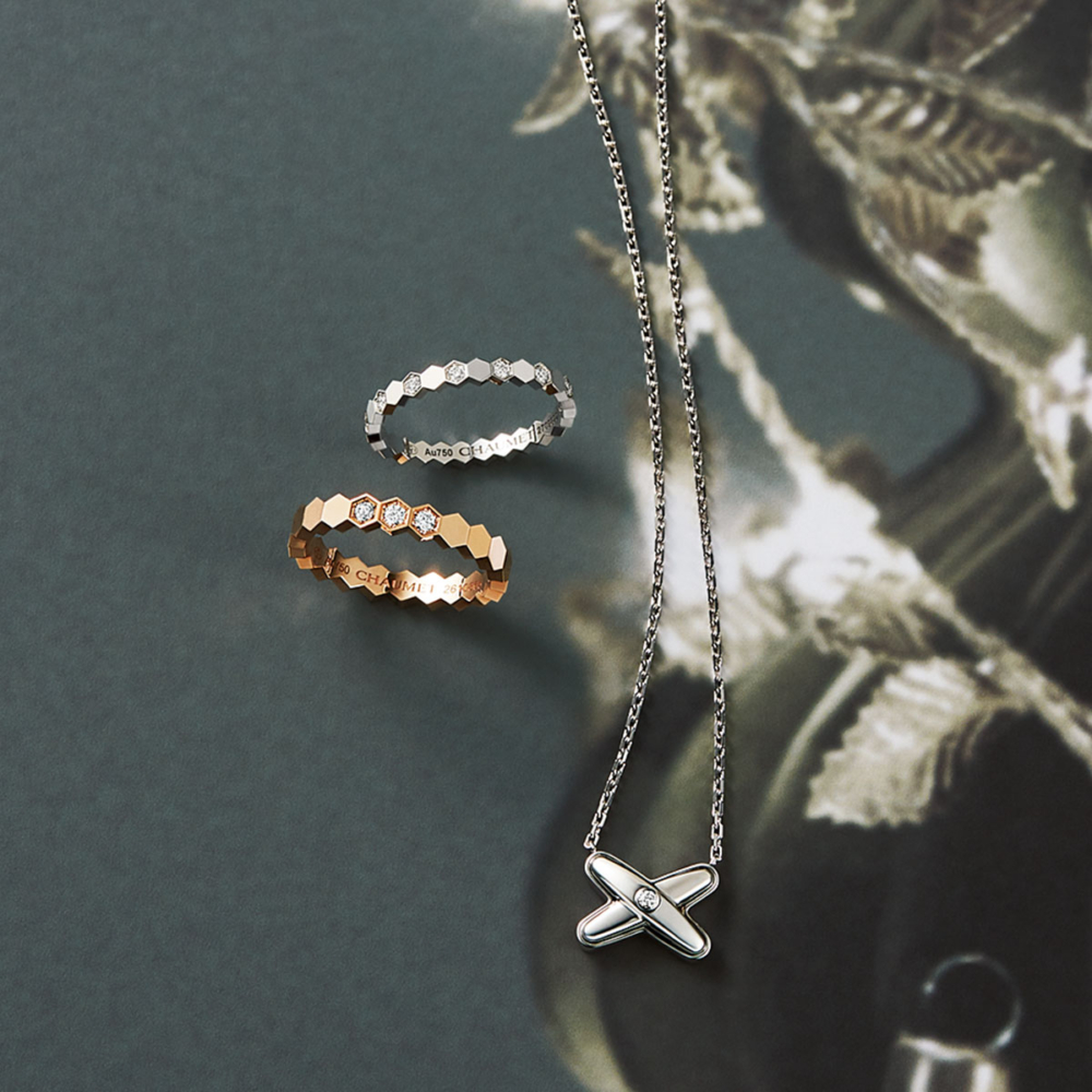 ショーメのビードゥショーメのリングとリアンのペンダント