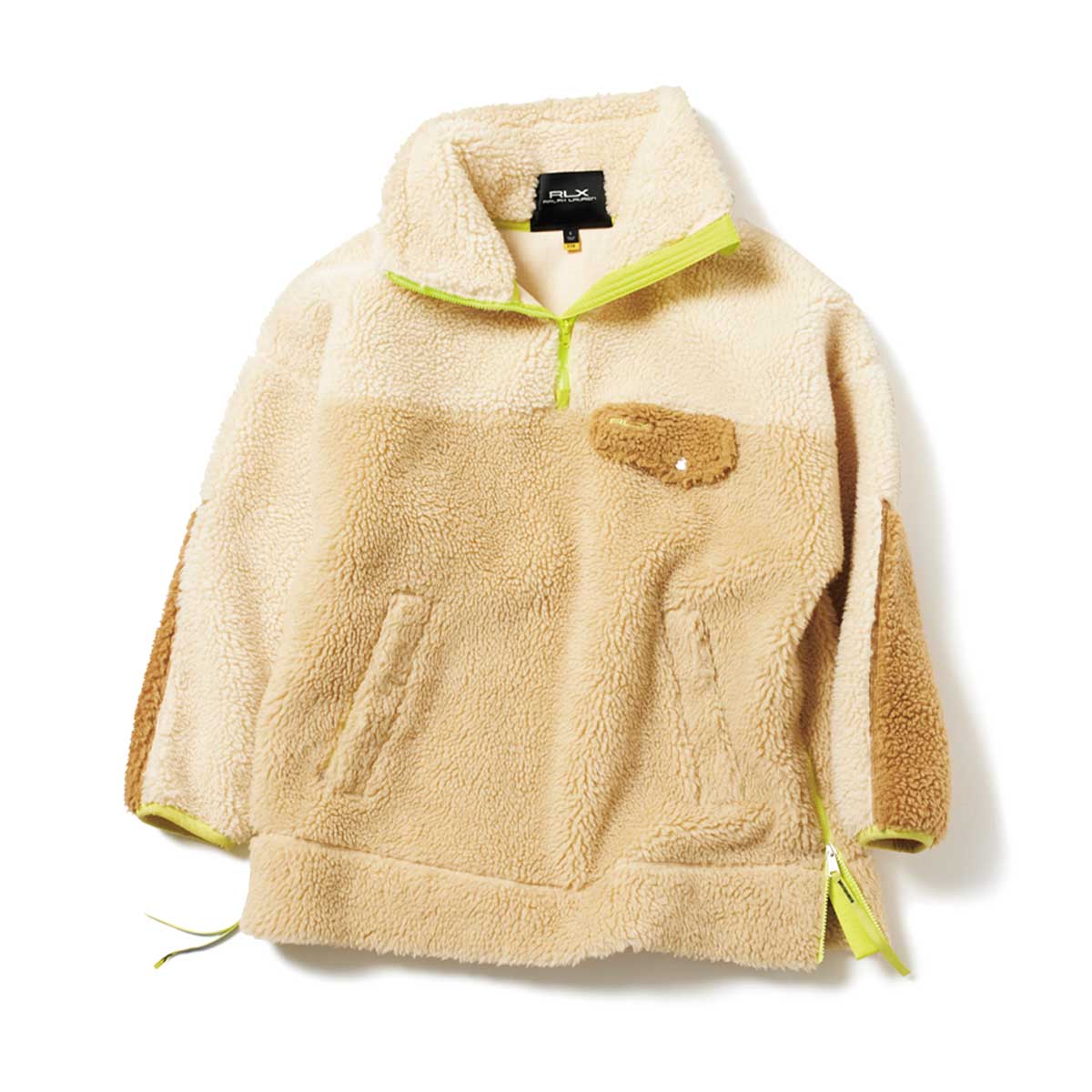 RLXのオーバーサイズのプルオーバー型フリース