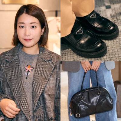 長く使えて実用性も◎！今改めて取り入れたい【PRADA】の上質アイテム＜POPUP SNAP＞