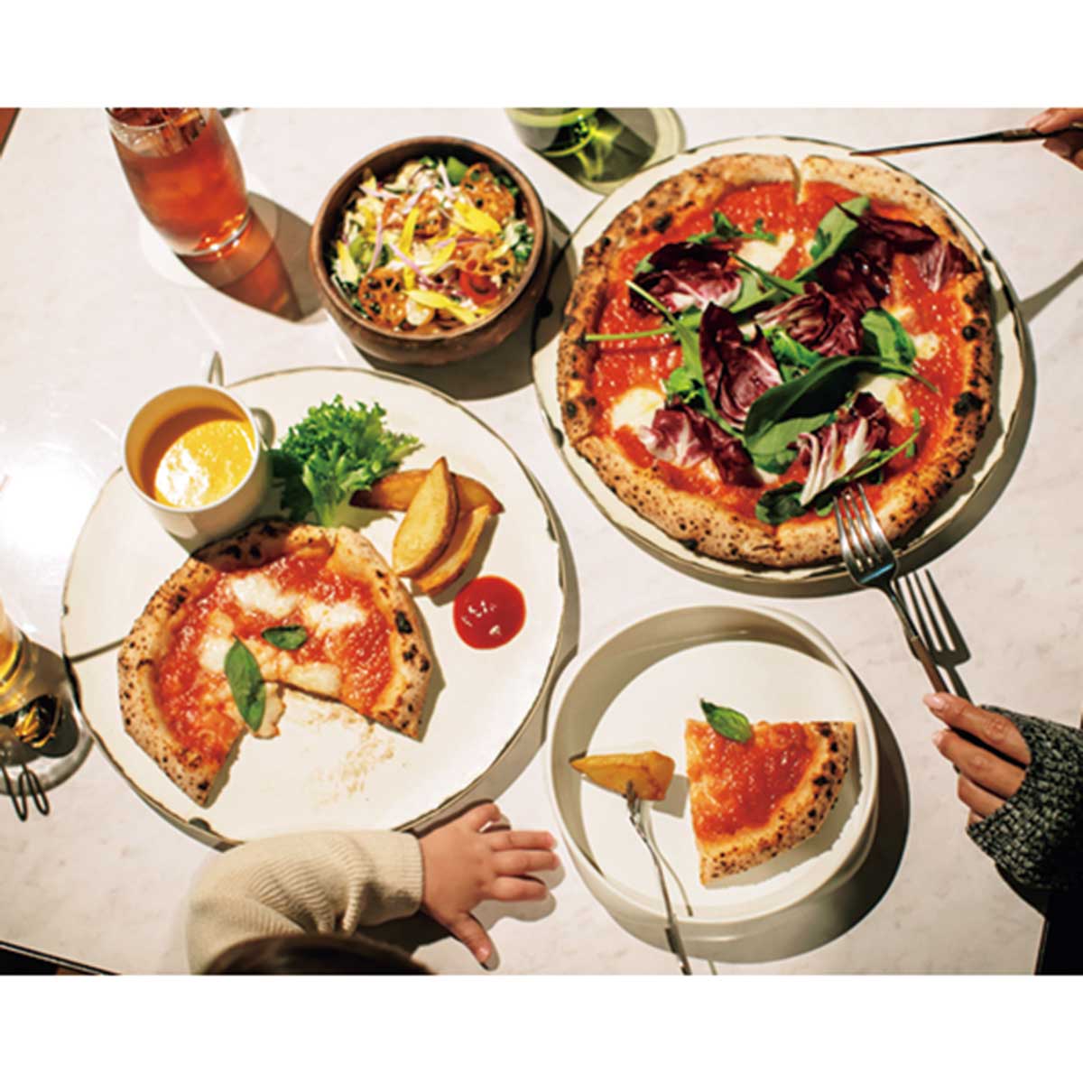 ALL DAY DINING FUDOのランチセットとキッズプレート