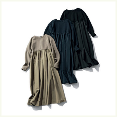 ハイウエストが脚長効果！「ドッキングワンピ」身長別コーデ3選