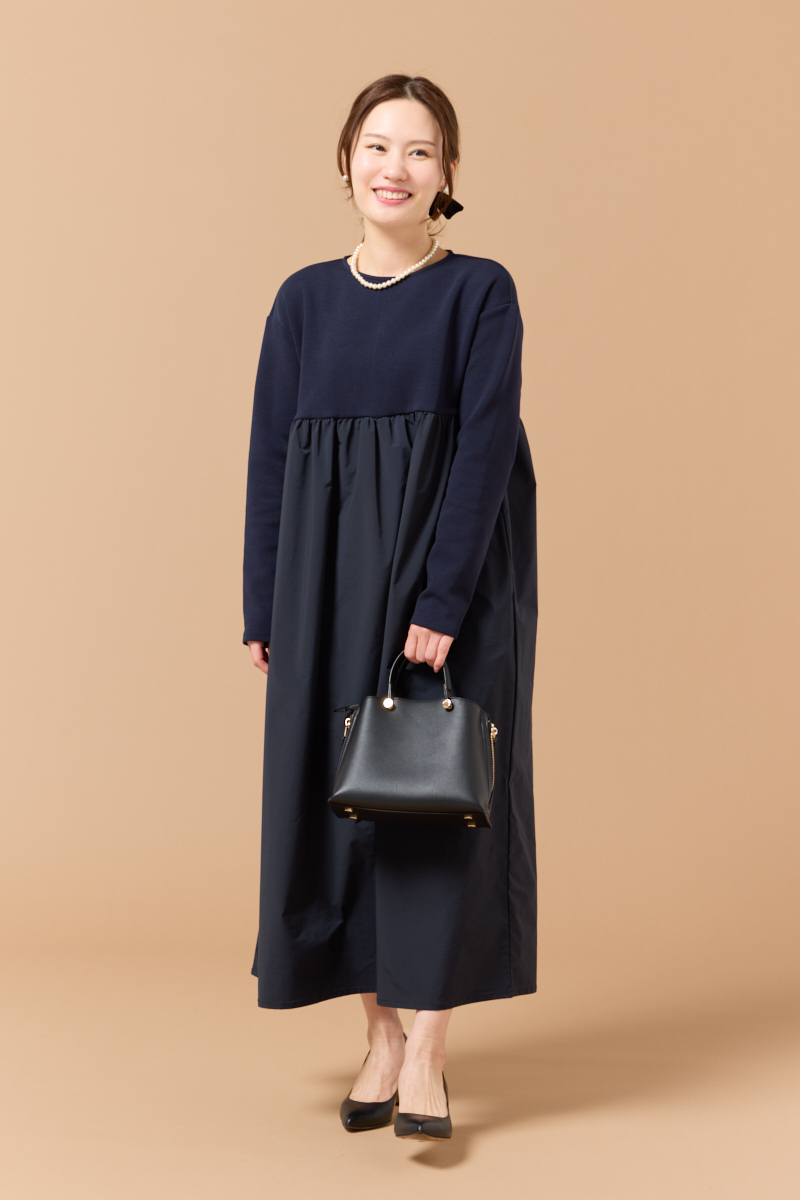 クラウドチームVERY長谷川侑奈の[ALEGRE]ドッキングワンピースコーデ