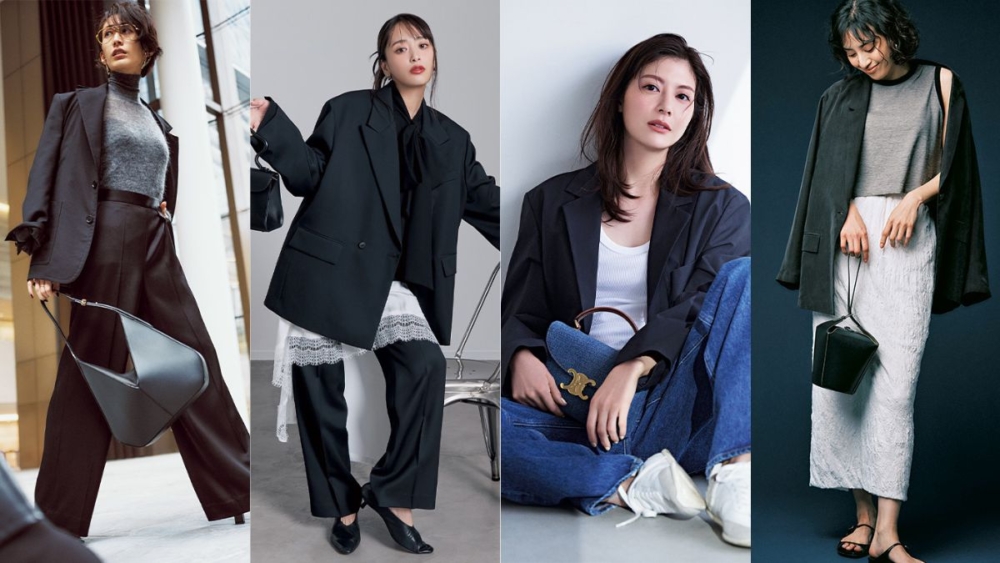 黒ジャケットコーデおすすめの4選コラージュ画像