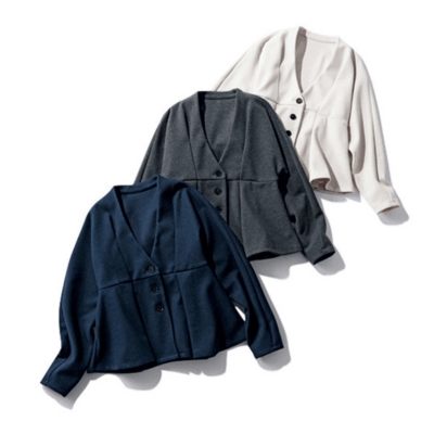 「腰回りが気になる」ママの味方！1枚でサマになる【ペプラムジャケット】SNAP3選