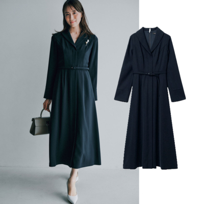 【卒入園・卒入学】すっきり見え！今っぽく着られる『ネイビーワンピ』