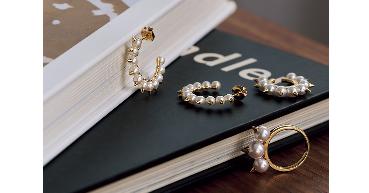 TASAKIのデインジャートライブのピアスとイヤーカフとデインジャーネオのリング