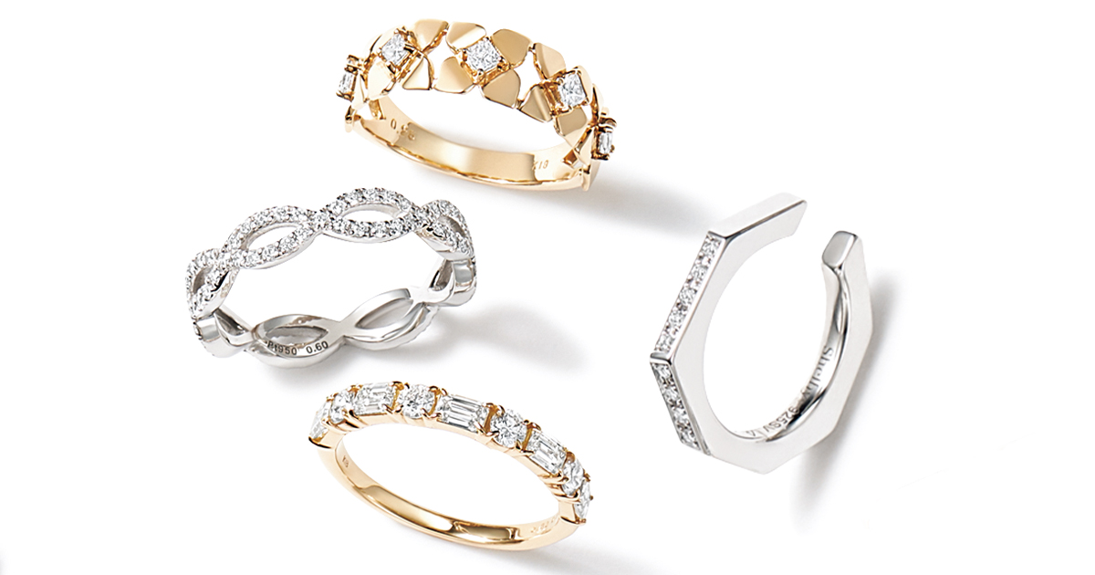 宝石商櫻井彩子のダイヤモンドリングとシェルビーのイヤーカフ