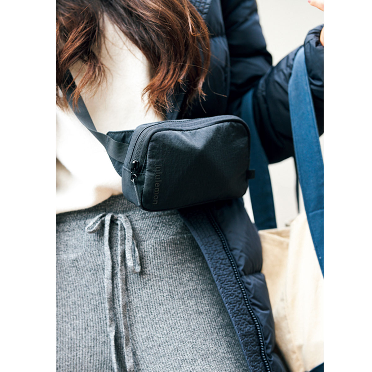 デラクナー友理さんの愛用ショルダーはルルレモン