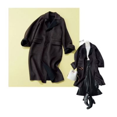 春先まで活躍！元取れ【リバーシブルコート】のキレイめな着回しコーデ7