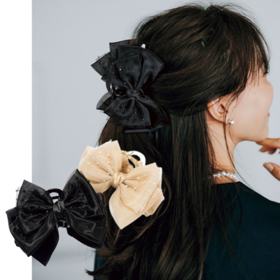 【卒入園式・卒入学式】バタバタな朝でも安心。挟むだけで上品『ヘアクリップ』