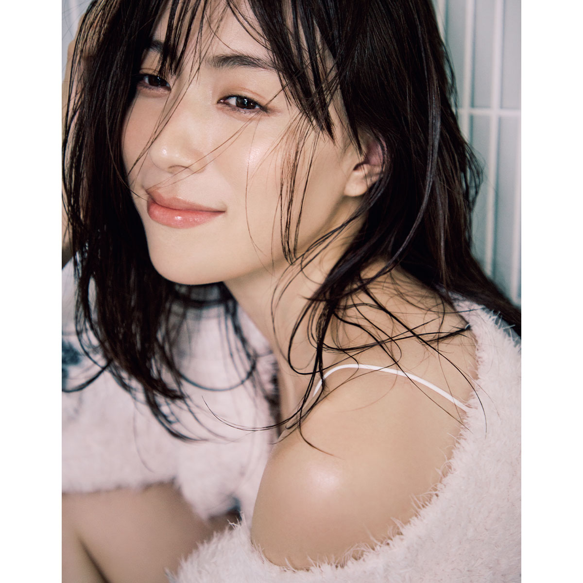 お風呂上がりのモデルイメージカット