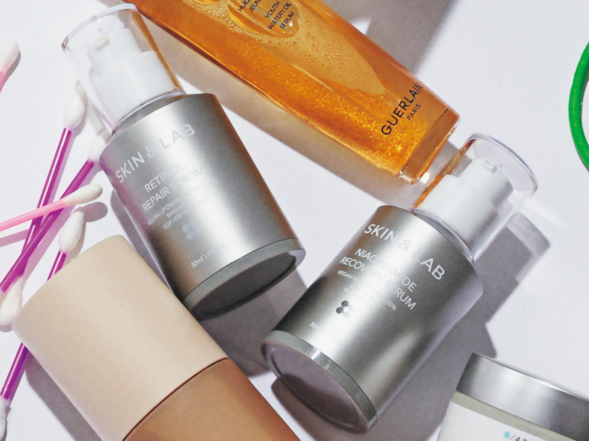 スキンアンドラブのヴィーガンナイアシンアミドリカバリーセラムとヴィーガンレチノールセラム