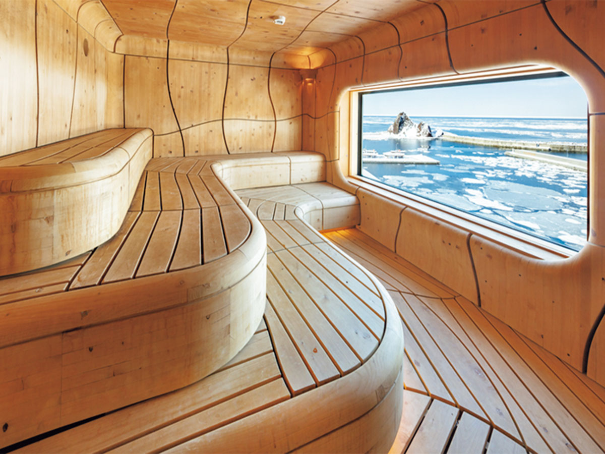 海を見ながらくつろげるサウナ