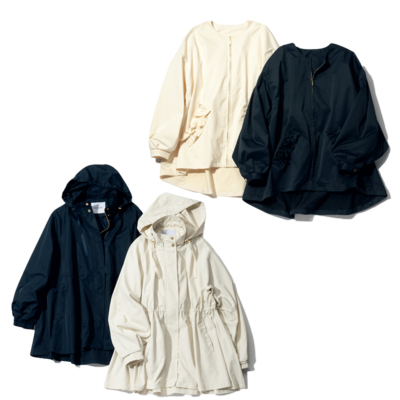 【春アウター】スタイルアップが叶う！薄軽『くびれコート』2選