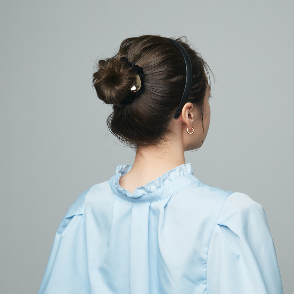 シュシュ＆カチューシャヘアアレンジ