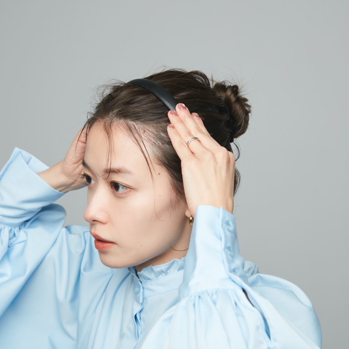 シュシュ＆カチューシャヘアアレンジ