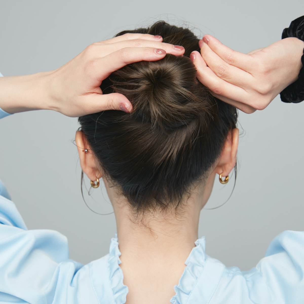 シュシュ＆カチューシャヘアアレンジ