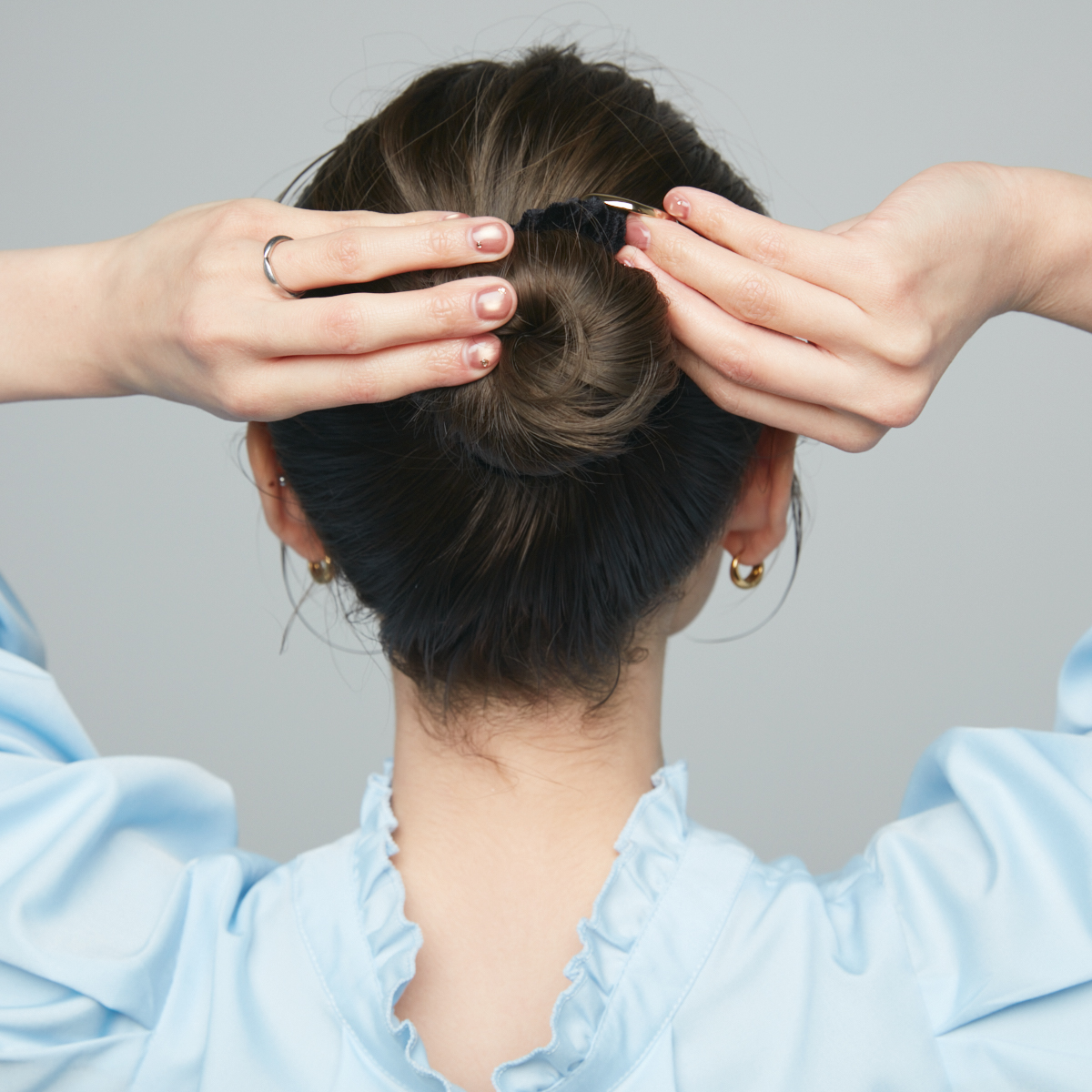 シュシュ＆カチューシャヘアアレンジ