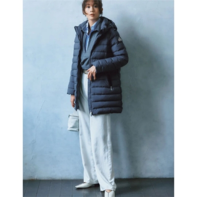 上品ママの【ダウン】はすっきりシルエット！細めピッチでメリハリUP