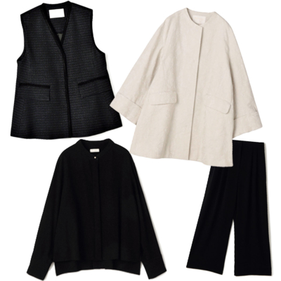 着回し前提の【セレモニー服選び】最新事情！甘すぎないジレやセットアップが人気