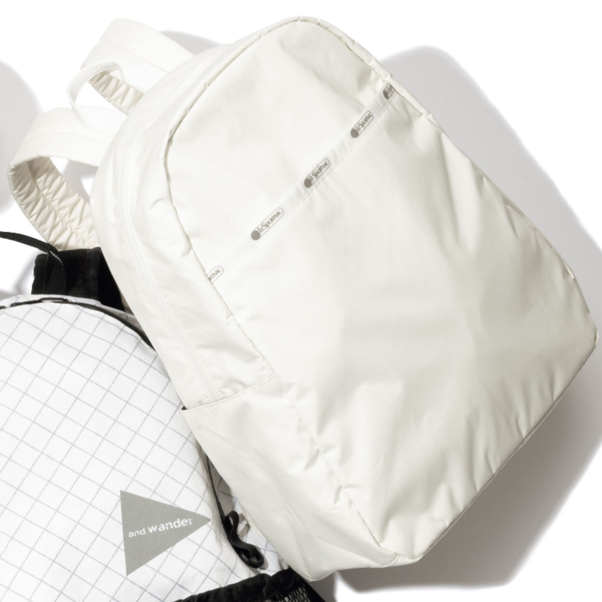 レスポートサックの白リュック