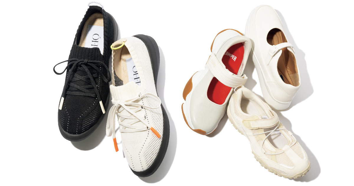 お仕事ママが履けるキレイめスニーカー