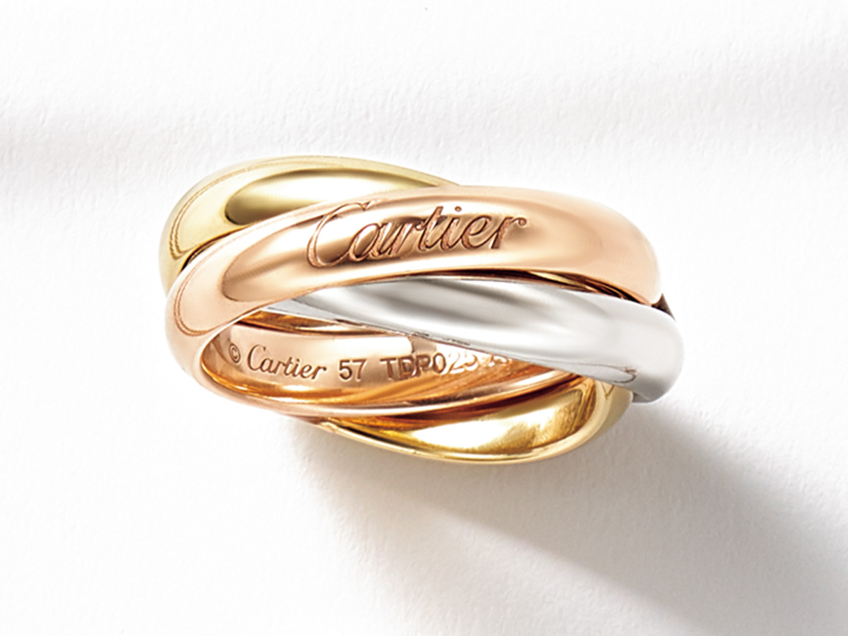 カルティエのトリニティのリング