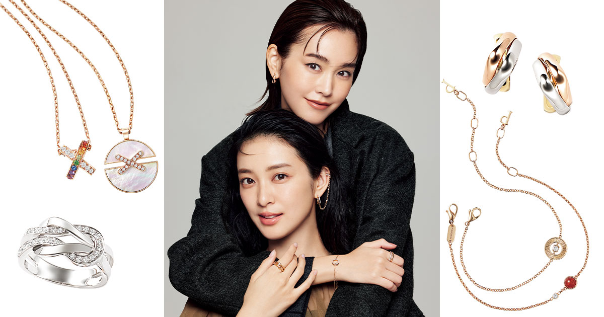 人気ブランドの絆ジュエリーと身につけた武井咲さんと桐谷美玲さん