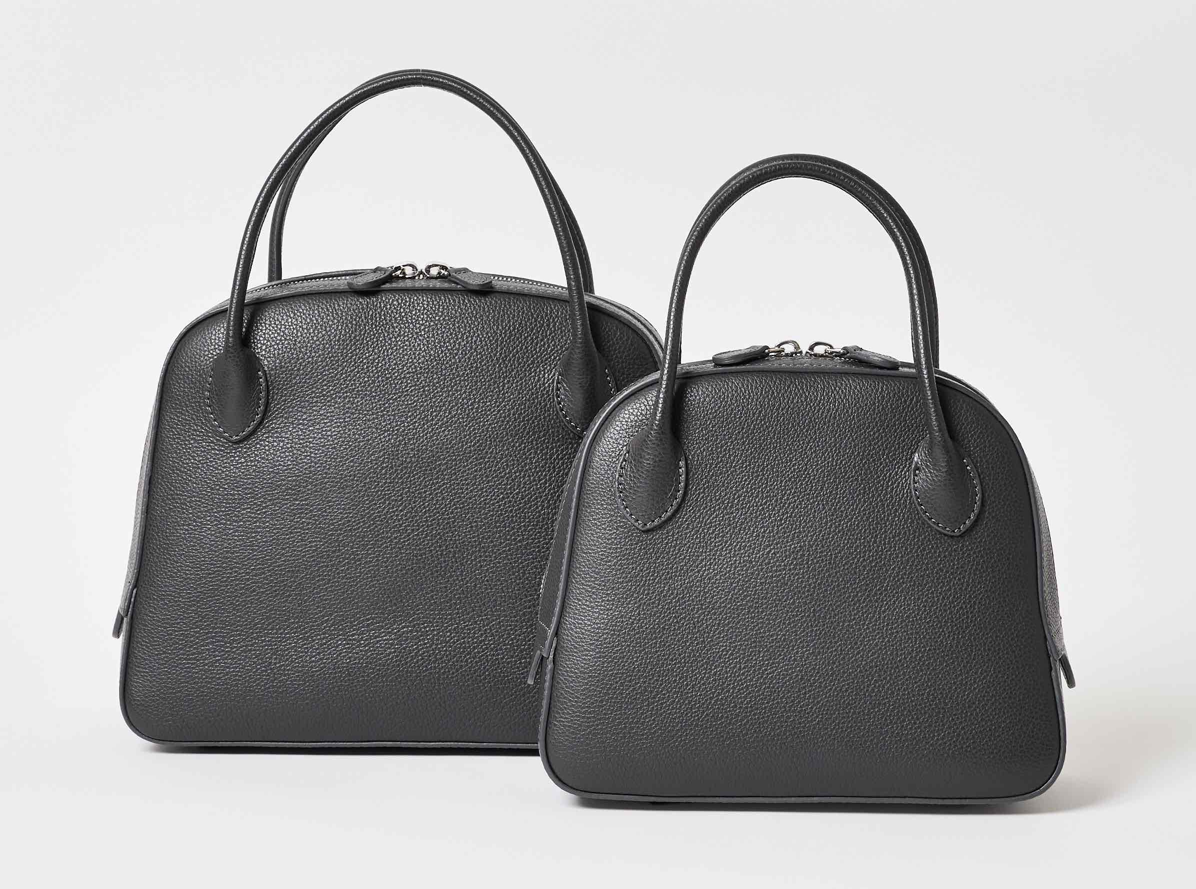 メゾンカナウの荷物がしっかり入るラウンド型のボストンバッグはオケージョンにも