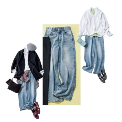 週7穿ける【ゆるデニム】で“鮮度を上げる”コツ！オシャレな小物使いにも注目